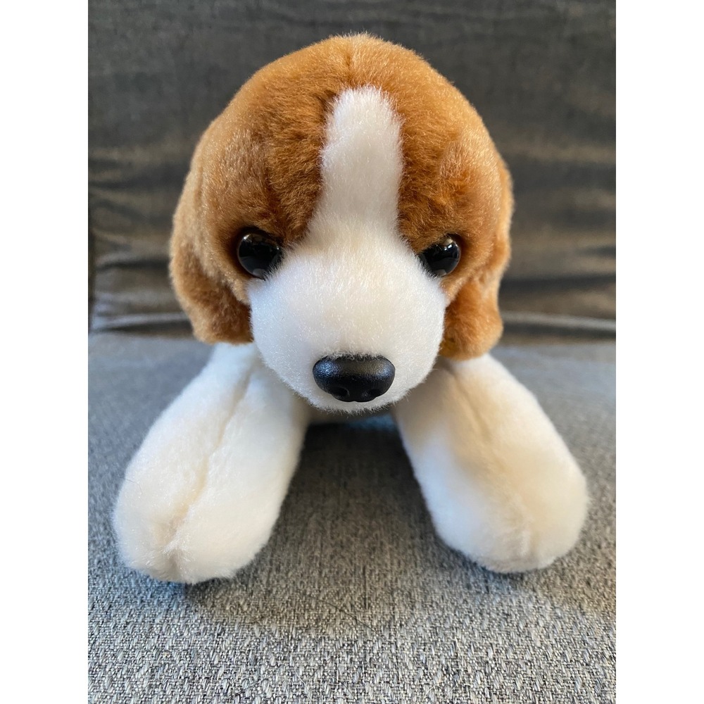 Aurora World Beagle Dog Plush Stuffed Animal Tri-Color Brown Black White 2022